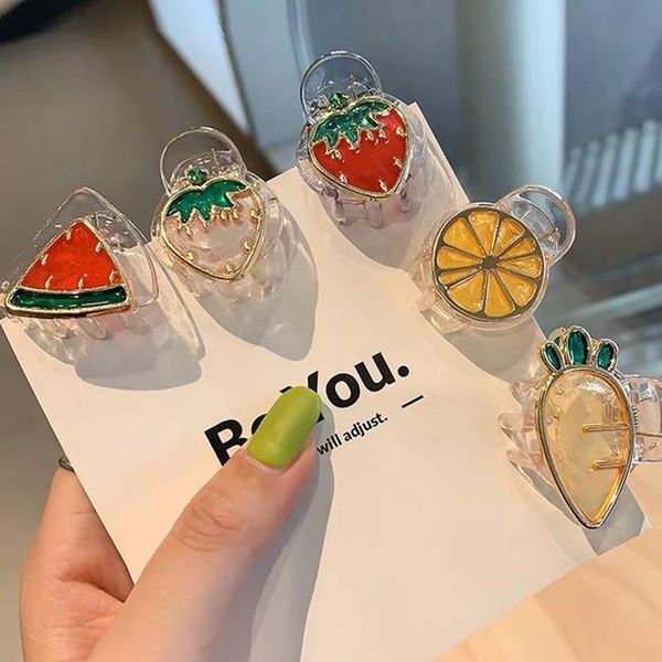 hair bun maker south korea selling barrettes women's fruit catch gap former red small grip bang clip head broken c, Brown
hair bun maker south korea selling barrettes women's fruit catch gap former red small grip bang clip head broken c, Brown