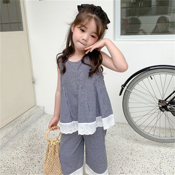 mihkalev 2020 cotton children summer clothing set for kids 2pieces outfits plaid +pants baby girl tracksuit costume t200707, White
mihkalev 2020 cotton children summer clothing set for kids 2pieces outfits plaid +pants baby girl tracksuit costume t200707, White