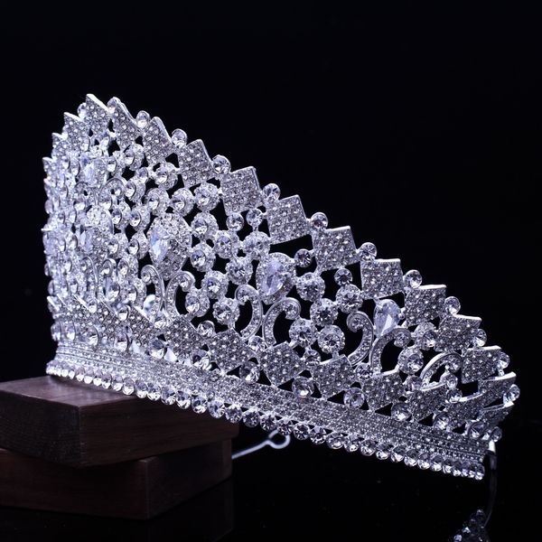 tmluxury newly launched crown zircon bridal headdress tall show p wedding pgraphy accessories m, Silver
tmluxury newly launched crown zircon bridal headdress tall show p wedding pgraphy accessories m, Silver