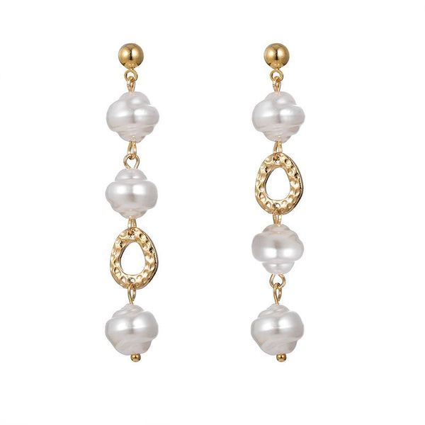 new cute natural pearl beads gold drop earrings for girl ear woman long dangle earrings party jewelry, Silver
new cute natural pearl beads gold drop earrings for girl ear woman long dangle earrings party jewelry, Silver