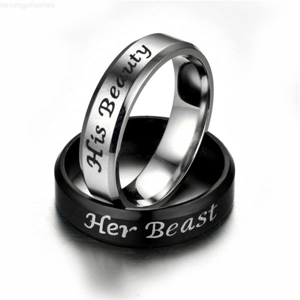 his beast king stainless queen steel her silver black band ring couple engagement rings lovers wedding jewelry dropship
his beast king stainless queen steel her silver black band ring couple engagement rings lovers wedding jewelry dropship