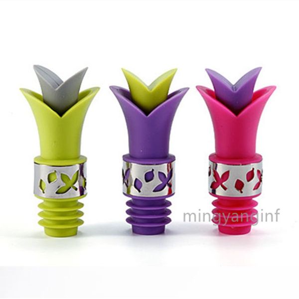 silicone wine bottle ser pourer with stainless steel accent lily ser pourer for glass wine, liqueur, flavoring bottles my-inf0490
silicone wine bottle ser pourer with stainless steel accent lily ser pourer for glass wine, liqueur, flavoring bottles my-inf0490