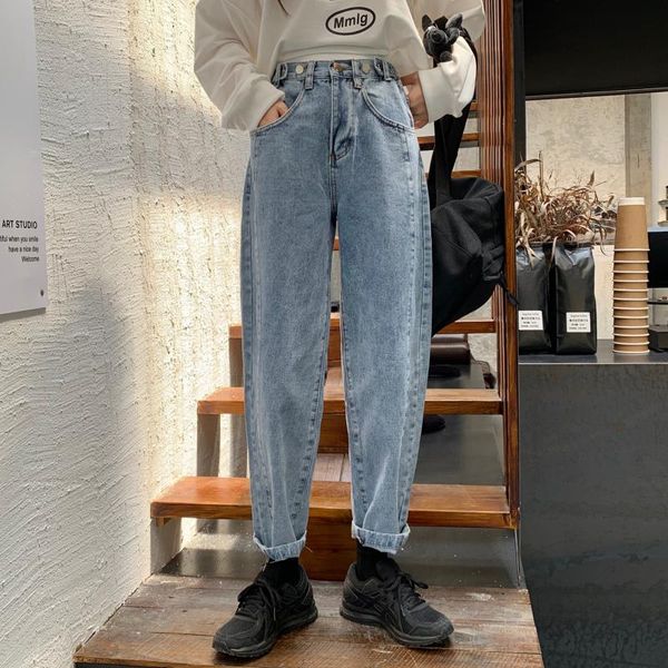 women's jeans korean style women wide leg long denim pants high waist loose streetwear mom casual female buttons trousers 2021, Blue
women's jeans korean style women wide leg long denim pants high waist loose streetwear mom casual female buttons trousers 2021, Blue