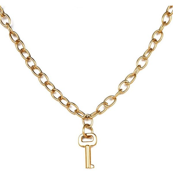 fashion stainless steel simple key pendant necklace for women girls jewelry valentine day ornament gifts, Silver
fashion stainless steel simple key pendant necklace for women girls jewelry valentine day ornament gifts, Silver