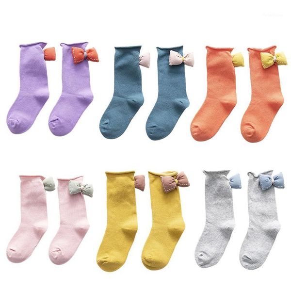 6 pairs children's socks three-dimensional bow in tube socks fashion curling girls students tide1, Pink;yellow
6 pairs children's socks three-dimensional bow in tube socks fashion curling girls students tide1, Pink;yellow