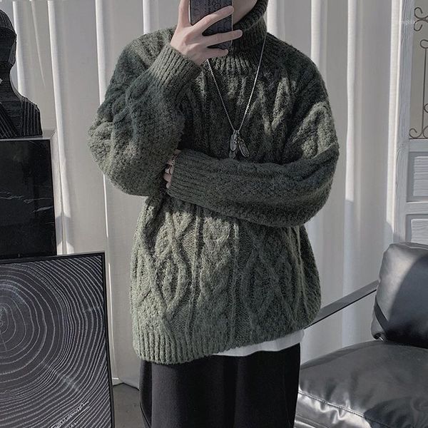 autumn winter new turtleneck sweater men's solid color fashion pullover men japanese retro slim thick sweater mens clothes1, White;black
autumn winter new turtleneck sweater men's solid color fashion pullover men japanese retro slim thick sweater mens clothes1, White;black