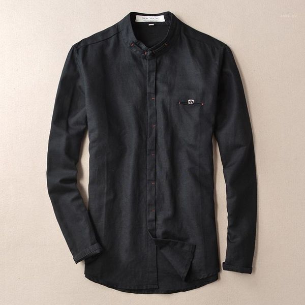 mens fashion cotton linen shirts mandarin chinese collar vintage button solid color shirt slim fit camisa clothes xxxl1, White;black
mens fashion cotton linen shirts mandarin chinese collar vintage button solid color shirt slim fit camisa clothes xxxl1, White;black