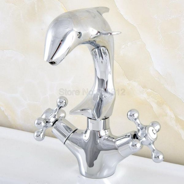 bathroom sink faucets polished chrome wash basin tap dual cross handle swivel dolphin faucet mixer tsf8551
bathroom sink faucets polished chrome wash basin tap dual cross handle swivel dolphin faucet mixer tsf8551