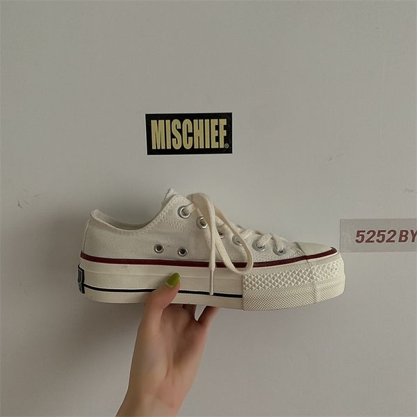 women canvas shoes 3.5cm platform classic fashion outdoor girls sneakers zapatos de mujer tenis feminino y200801, Black
women canvas shoes 3.5cm platform classic fashion outdoor girls sneakers zapatos de mujer tenis feminino y200801, Black