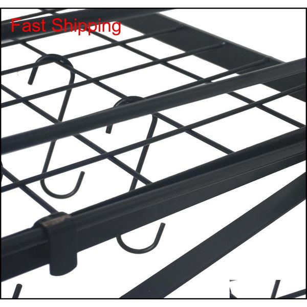 waco pot rack, 10 hooks 2-tiered metal wall mounted, home restaurant kitchen cookware holder pan pot lid organizer st qylofr bde_luck
waco pot rack, 10 hooks 2-tiered metal wall mounted, home restaurant kitchen cookware holder pan pot lid organizer st qylofr bde_luck
