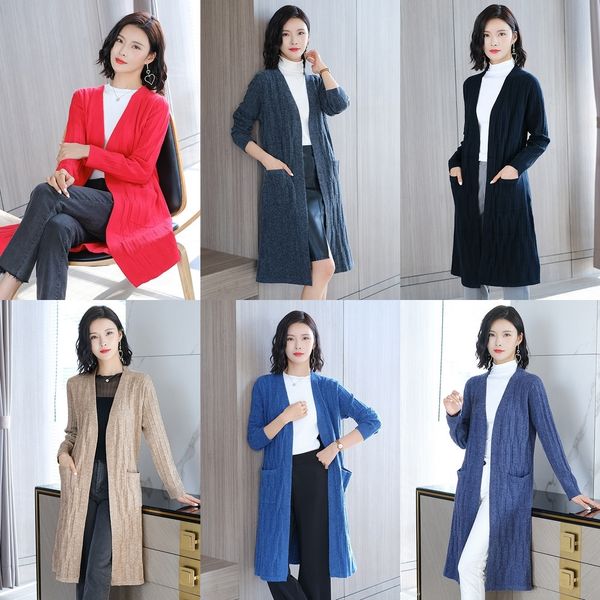ohwgx sweater autumn spring new knitted cardiganmedium coat sweater long women's wearand thin women's early coat in 2020 and autum, White;black
ohwgx sweater autumn spring new knitted cardiganmedium coat sweater long women's wearand thin women's early coat in 2020 and autum, White;black