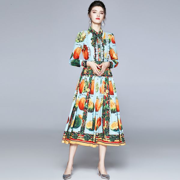 2021 new merchall fashion autumn runway lace patchwork holiday famale bow neck fruit vegetable pumpkin print beading pleated lhbz, Black;gray
2021 new merchall fashion autumn runway lace patchwork holiday famale bow neck fruit vegetable pumpkin print beading pleated lhbz, Black;gray