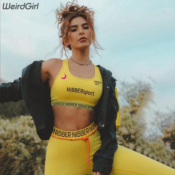 women letter print sets two pieces fitness tracksuit elastic tank with pads high waist leggings casual sportwear 2020 summer1, White
women letter print sets two pieces fitness tracksuit elastic tank with pads high waist leggings casual sportwear 2020 summer1, White