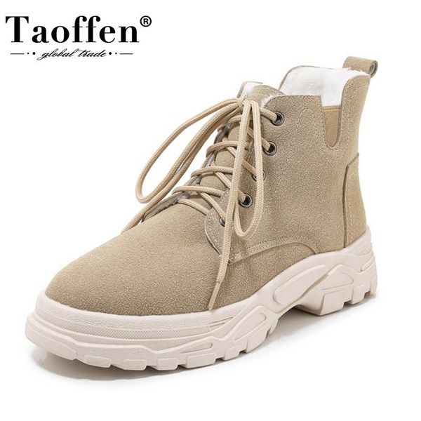 boots taoffen women ankle shoes round toe flock cross strap thick bottom ladies footwear outdoor casual size 29-43, Black
boots taoffen women ankle shoes round toe flock cross strap thick bottom ladies footwear outdoor casual size 29-43, Black