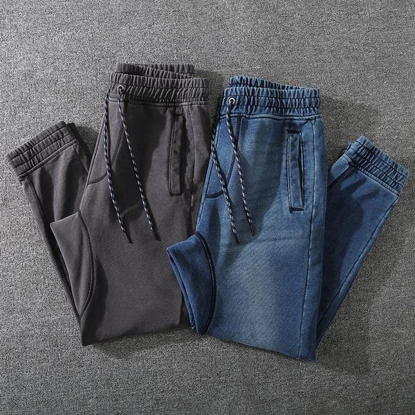 men's pants winter fall fashion thicken stretchy knit sweatpants men japan style basic elastic waist solid color vintage loose casual j, Black
men's pants winter fall fashion thicken stretchy knit sweatpants men japan style basic elastic waist solid color vintage loose casual j, Black