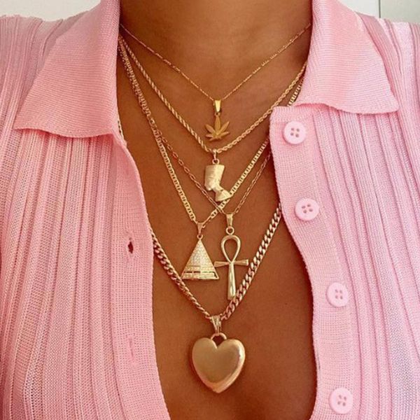 pendant necklaces exaggerated leaf figure egyptian pharaoh cross heart necklace women vintage geometric jewelry kolye yn1127, Silver
pendant necklaces exaggerated leaf figure egyptian pharaoh cross heart necklace women vintage geometric jewelry kolye yn1127, Silver