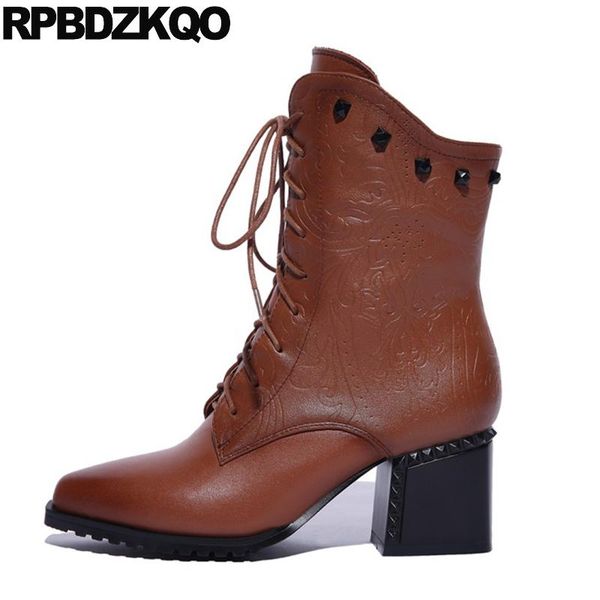 boots stud women ankle medium heel studded chunky brown 10 plus size winter rivet european shoes pointed toe casual big lace up, Black
boots stud women ankle medium heel studded chunky brown 10 plus size winter rivet european shoes pointed toe casual big lace up, Black