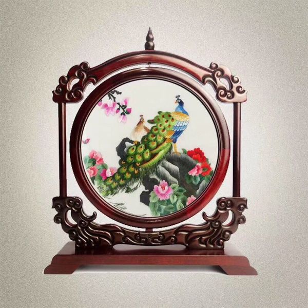 creative decorative antique chinese home decor table ornaments ethnic hand embroidery silk designs works with bubinga wood frame gift
creative decorative antique chinese home decor table ornaments ethnic hand embroidery silk designs works with bubinga wood frame gift