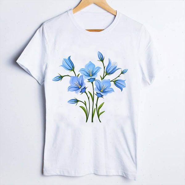 tees for women print printing blue flower casual cute 90s trend ladies t shirt clothes lady clothing female t shirt, White
tees for women print printing blue flower casual cute 90s trend ladies t shirt clothes lady clothing female t shirt, White