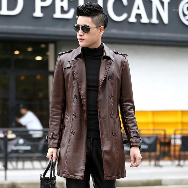 new autumn winter long men leather clothing large windbreaker thickening coat button regular casual plus size mlxl2xl3xl4xl5xl1, Black
new autumn winter long men leather clothing large windbreaker thickening coat button regular casual plus size mlxl2xl3xl4xl5xl1, Black