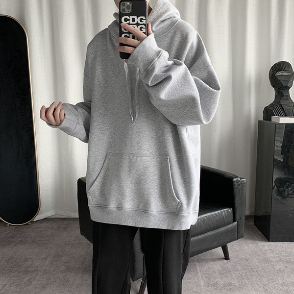 fashion men hoodie sweatshirts winter new style men's loose style coat student solid color through pocket hooded jacket man, Black
fashion men hoodie sweatshirts winter new style men's loose style coat student solid color through pocket hooded jacket man, Black