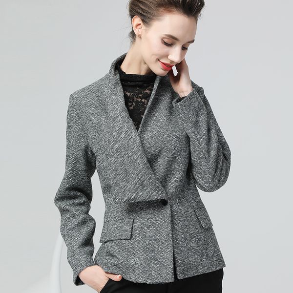 women winter wool coat gray warm thickened single button long sleeve v-neck trench coats fashion slim korean style clothing 201031, Tan;black
women winter wool coat gray warm thickened single button long sleeve v-neck trench coats fashion slim korean style clothing 201031, Tan;black