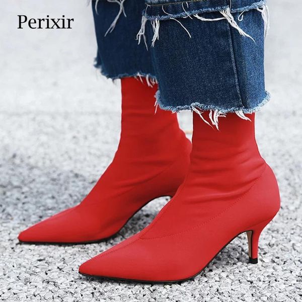 perixir 2020 new women sock boots pointed toe elastic high boots slip on high heel ankle stilettos female shoes, Black
perixir 2020 new women sock boots pointed toe elastic high boots slip on high heel ankle stilettos female shoes, Black