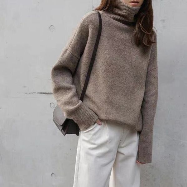 basic thick women loose turtleneck sweaters 2020 autumn winter wool pullover korean oversize vintage warm ladies jumpers h1211, White;black
basic thick women loose turtleneck sweaters 2020 autumn winter wool pullover korean oversize vintage warm ladies jumpers h1211, White;black
