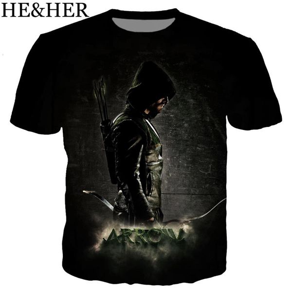 new arrive cartoon arrow 3d print shirts anime aesthetic hippie men clothing