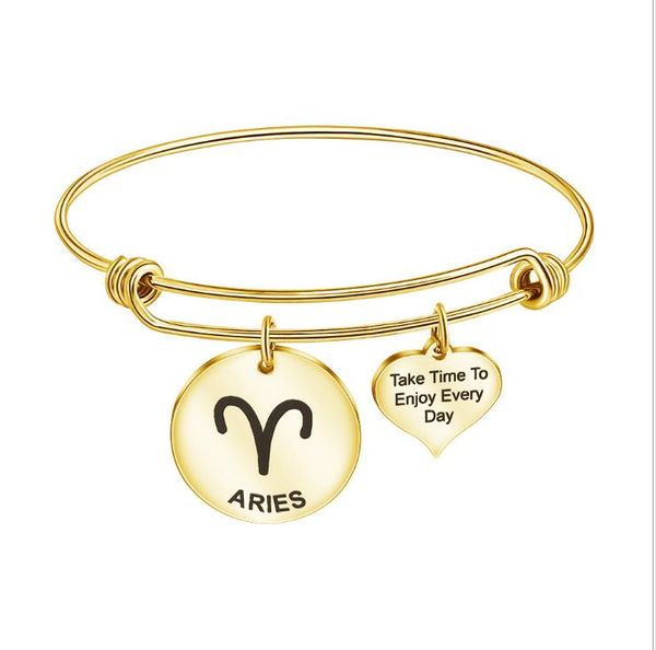 12 constellation retractable bracelet to enjoy every day gold bracelet female jewelry gd930, Golden;silver
12 constellation retractable bracelet to enjoy every day gold bracelet female jewelry gd930, Golden;silver