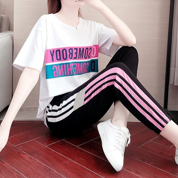 s3fwc summer sports suit women's loose thin trendy sportswear sportswearlong skirt fashion short-sleeved brand sportswear small western, Gray
s3fwc summer sports suit women's loose thin trendy sportswear sportswearlong skirt fashion short-sleeved brand sportswear small western, Gray