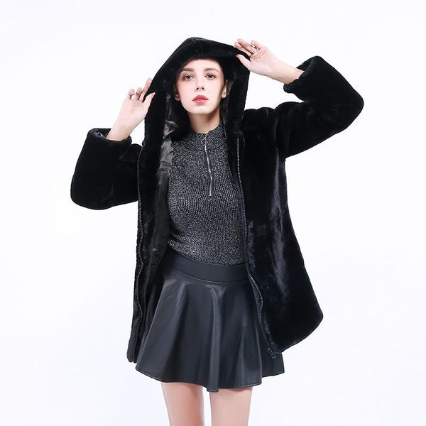 women's fur & faux zadorin 2021 hooded long black overcoat gothic furry coat women zipper sleeve vintage slim jacket plus size
women's fur & faux zadorin 2021 hooded long black overcoat gothic furry coat women zipper sleeve vintage slim jacket plus size