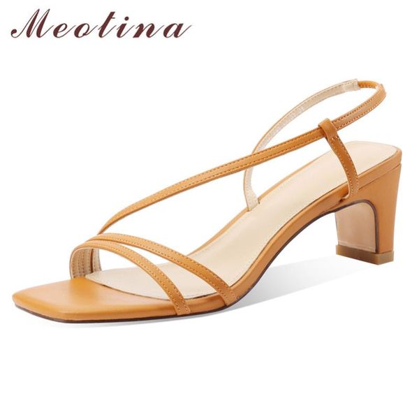 meotina women sandals narrow band real leather high heel shoes square toe thick heels footwear ladies summer sandals black 43
meotina women sandals narrow band real leather high heel shoes square toe thick heels footwear ladies summer sandals black 43