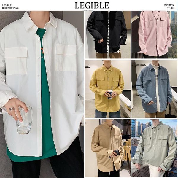 legible 2020 men japanese solid shirt mens spring autumn streetwear shirts male long sleeve oversize casual loose clothes1, White;black
legible 2020 men japanese solid shirt mens spring autumn streetwear shirts male long sleeve oversize casual loose clothes1, White;black