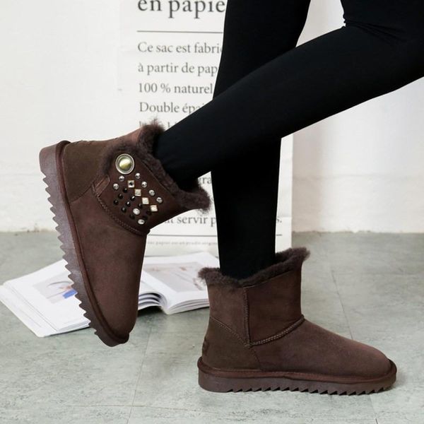 selling women shoes 2020 cowskin fashion ankle woman snow boots warm women's winter boots, Black
selling women shoes 2020 cowskin fashion ankle woman snow boots warm women's winter boots, Black