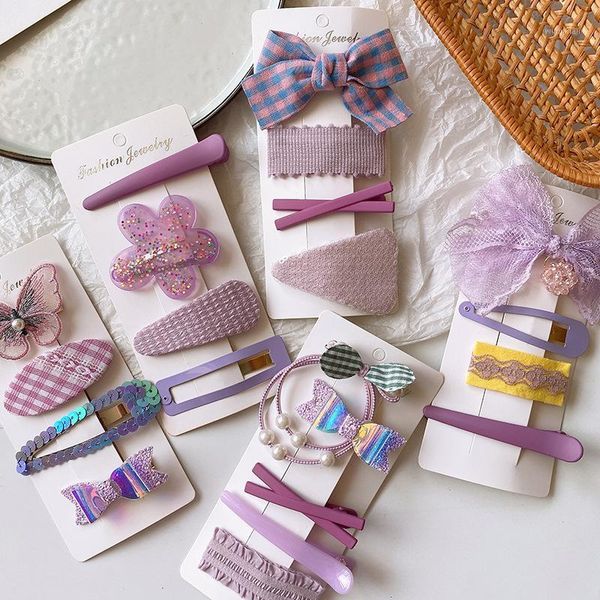 hair accessories 4 pcs korean fantasy purple series combination hairpins headwear fashion sweet girl children bb clip accessories1, Slivery;white
hair accessories 4 pcs korean fantasy purple series combination hairpins headwear fashion sweet girl children bb clip accessories1, Slivery;white
