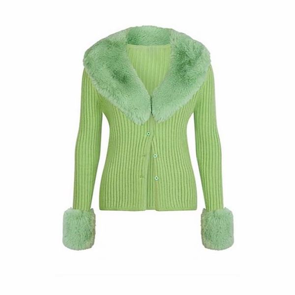 2020 autumn new elegant fasion women sweater slim knit cardigan female detachable fur collar, White
2020 autumn new elegant fasion women sweater slim knit cardigan female detachable fur collar, White