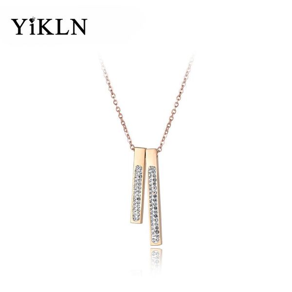 chains yikln trendy rhinestone double geometric rectangle chokers necklace for women stainless steel wedding jewelry yn18049, Silver
chains yikln trendy rhinestone double geometric rectangle chokers necklace for women stainless steel wedding jewelry yn18049, Silver