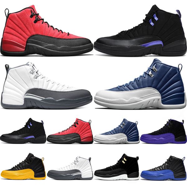 jumpman mens basketball shoes 12 12s dark concord university gold reverse flu game royal trainers sports sneakers size 40-47
jumpman mens basketball shoes 12 12s dark concord university gold reverse flu game royal trainers sports sneakers size 40-47