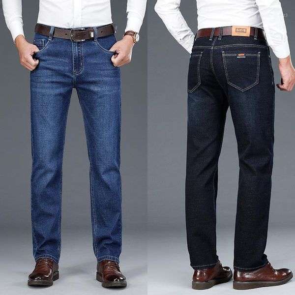 men's jeans ly autumn fashion men straight fit casual business denim long pants hombre black blue elastic stretch smart trousers1 
men's jeans ly autumn fashion men straight fit casual business denim long pants hombre black blue elastic stretch smart trousers1