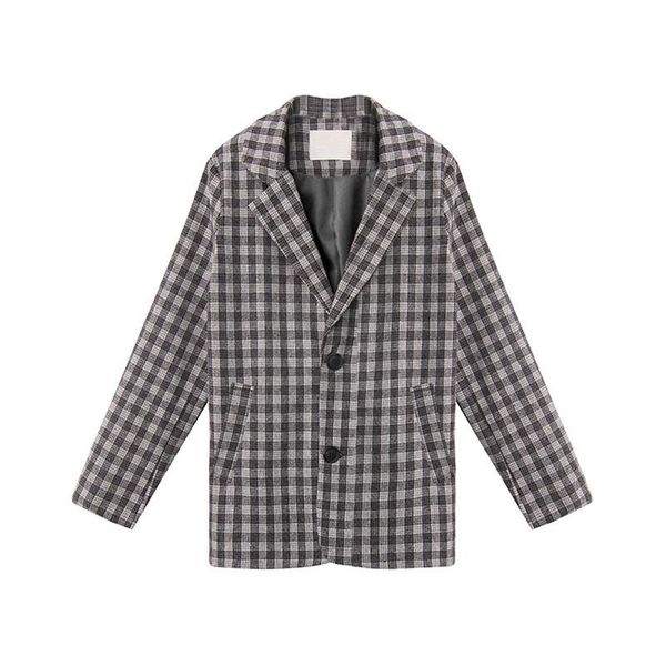 women's suits & blazers office ladies plaid women female 2021 jackets cotton coat slim woman plus size casual thin blazer for 0223, White;black
women's suits & blazers office ladies plaid women female 2021 jackets cotton coat slim woman plus size casual thin blazer for 0223, White;black