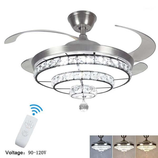 crystal invisible fan light ceiling fan light large wind dining room household frequency conversion with electric chan1
crystal invisible fan light ceiling fan light large wind dining room household frequency conversion with electric chan1