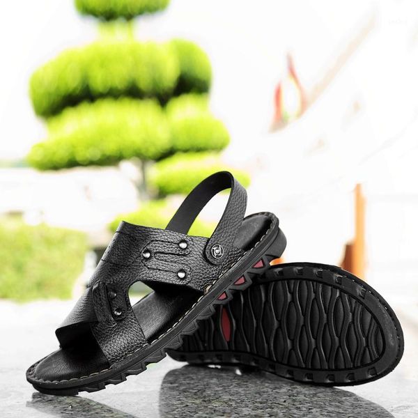 2020 new fashion summer shoen men genuine leather beach mens shoes slippers casual men's sandals big size men1, Black
2020 new fashion summer shoen men genuine leather beach mens shoes slippers casual men's sandals big size men1, Black
