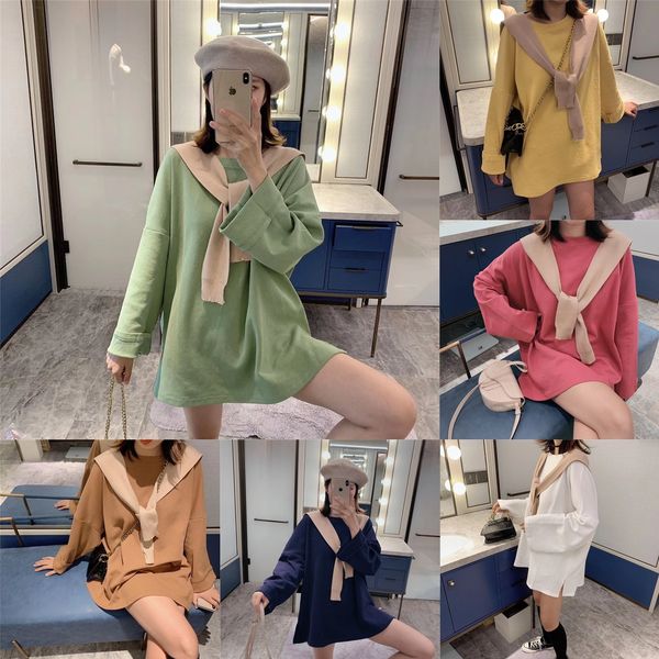 bangkou 2020 korean new versatile fashion round neck solid t-shirt shawl color t-shirt + shawl two piece suit casual women's wear lqlmz, White
bangkou 2020 korean new versatile fashion round neck solid t-shirt shawl color t-shirt + shawl two piece suit casual women's wear lqlmz, White