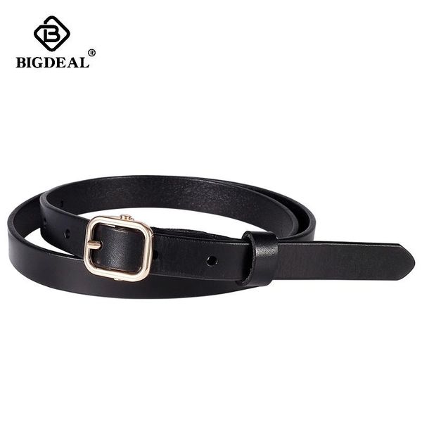 new arrival belt female gold metal buckle black thin genuine leather waistband belts for women jeans dress pants, Black;brown
new arrival belt female gold metal buckle black thin genuine leather waistband belts for women jeans dress pants, Black;brown