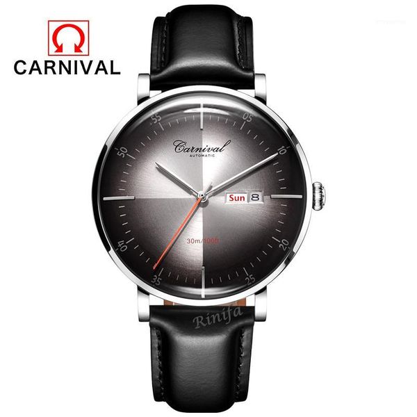 2020 swiss carnival fashion mechanical watch men's waterproof leather strap ultra-thin watch fashion atmosphere1, Slivery;brown
2020 swiss carnival fashion mechanical watch men's waterproof leather strap ultra-thin watch fashion atmosphere1, Slivery;brown