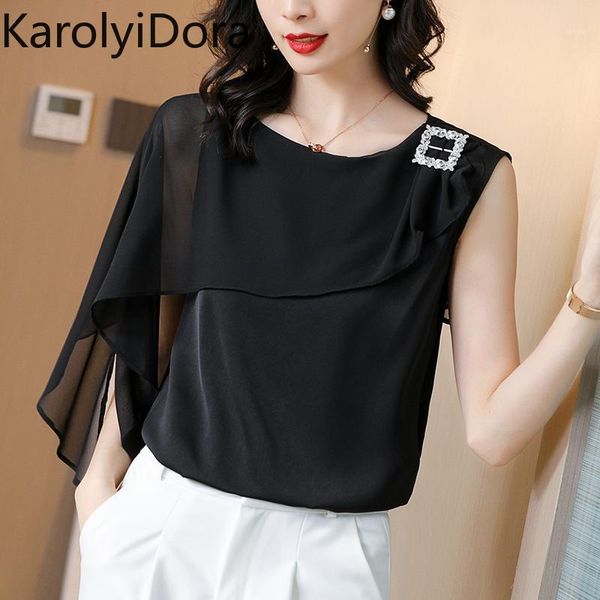 women's 2020 summer new black shirt chiffon short-sleeved niche -sleeved foreign shirt1, White
women's 2020 summer new black shirt chiffon short-sleeved niche -sleeved foreign shirt1, White