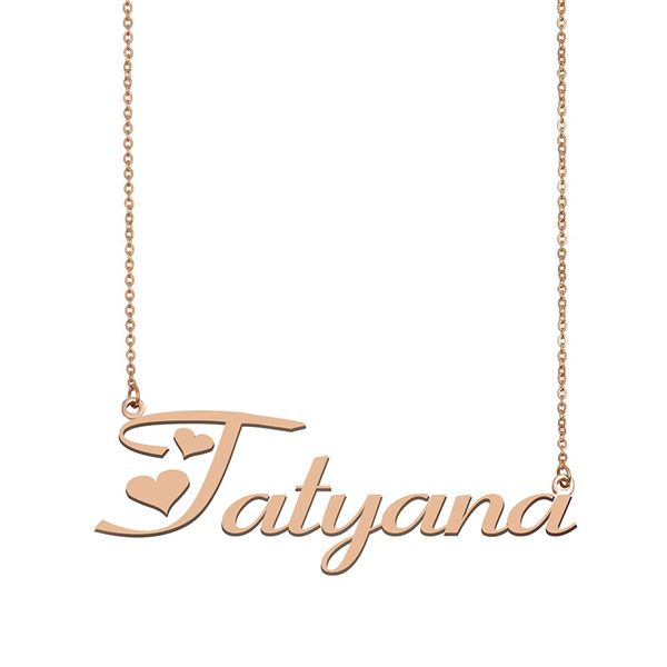 tatyana name necklace custom nameplate pendant for women girls birthday gift kids friends jewelry 18k gold plated stainless steel, Silver
tatyana name necklace custom nameplate pendant for women girls birthday gift kids friends jewelry 18k gold plated stainless steel, Silver