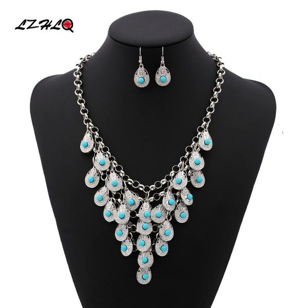 lzhlq vintage multilayer water drop necklace 2021 fashion women resin bead necklace chain plated jewelry sets accessories, Silver
lzhlq vintage multilayer water drop necklace 2021 fashion women resin bead necklace chain plated jewelry sets accessories, Silver