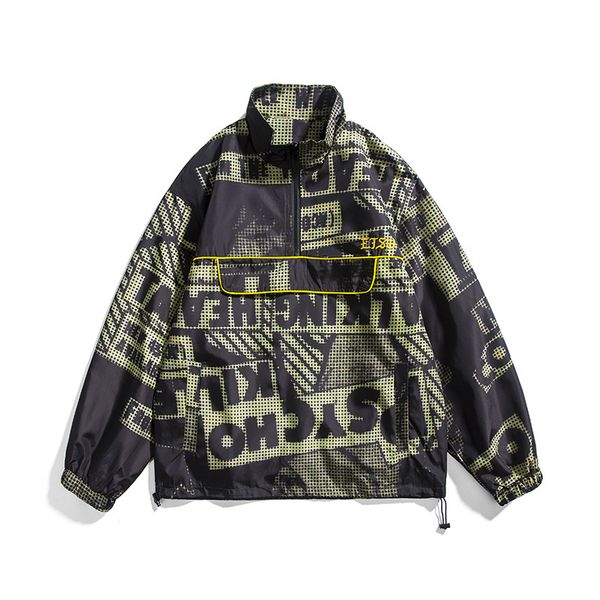 mansclot 2021 spring new fashion color block lettered embroidery print loose stand collar pullover jacket for men, Black;brown
mansclot 2021 spring new fashion color block lettered embroidery print loose stand collar pullover jacket for men, Black;brown